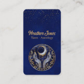 Carte De Visite Lune céleste à mains (Devant)