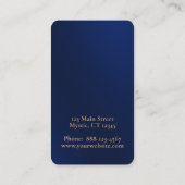 Carte De Visite Lune céleste à mains (Dos)