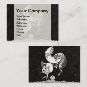 Carte De Visite Lune céleste ciel Univers Dieu Nuit Illustration (Devant / Derrière)