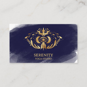 Carte De Visite Lune céleste holistique Troisième oeil Yoga