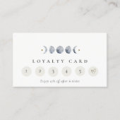 Carte De Visite Lune céleste lunaire simple Phase 6 Loyauté des po (Devant)