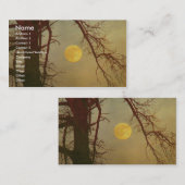 Carte De Visite Lune d'automne (Devant / Derrière)