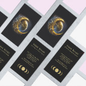 Carte De Visite Lune d'or Lune Enseignant Entraînement Spirituel