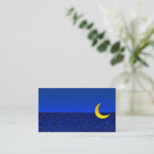 Carte de visite Lune et Étoiles (Debout devant)