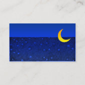 Carte de visite Lune et Étoiles (Dos)