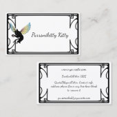 Carte De Visite Lune et étoiles cosmiques de chat (Devant / Derrière)