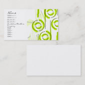 Carte De Visite Lune et Sun - vert (Devant / Derrière)