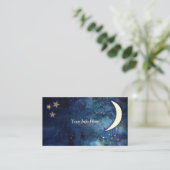 Carte de visite Lune & Étoiles (Debout devant)