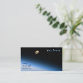 Carte De Visite Lune gibbeuse depuis l'orbite (Debout devant)