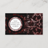 Carte De Visite Lune gothique rouge et noire (Dos)