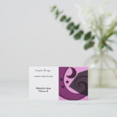 Carte De Visite Lune lunaire et étoiles (Debout devant)