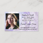 Carte De Visite Lune mignonne Luna de poney de cheval de Pegasus (Dos)