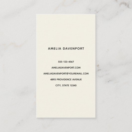 Carte De Visite Lune rose Croissant avec de jolies fleurs (Dos)