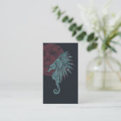 Carte De Visite lune rouge (Debout devant)