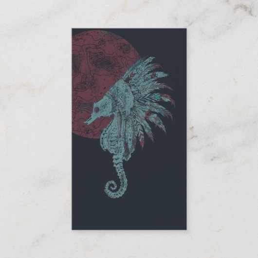 Carte De Visite lune rouge (Devant)