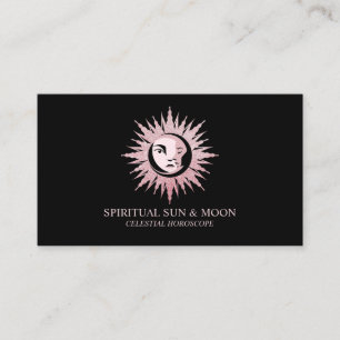 Carte De Visite Lune spirituelle Soleil Astrologie céleste