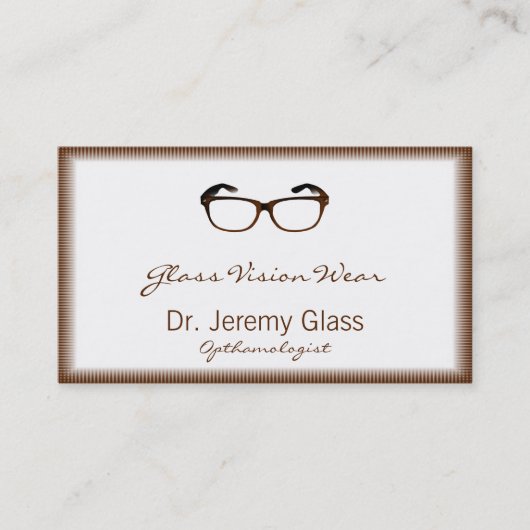 Carte De Visite Lunettes (Devant)