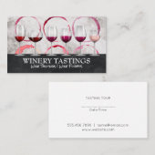 Carte De Visite Lunettes de dégustation | Taches de verre (Devant / Derrière)