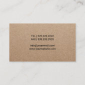 Carte De Visite Lunettes de médecin ophtalmologique Optométriste K (Dos)