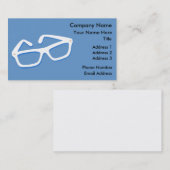 Carte De Visite Lunettes de nerd cool (Devant / Derrière)