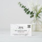 Carte De Visite Lunettes de prescription | Code QR optométriste (Debout devant)