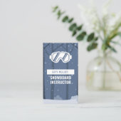 Carte De Visite lunettes de snowboard Snowboard Instructeur (Debout devant)