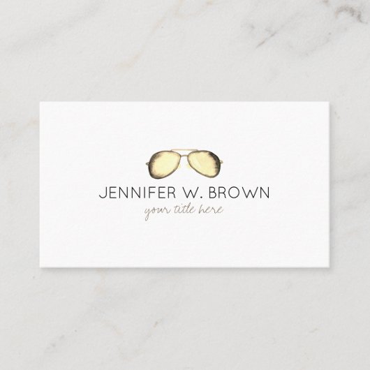 Carte De Visite Lunettes de soleil Aviator (Devant)
