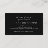 Carte De Visite Lunettes de soleil Black Optique (Dos)