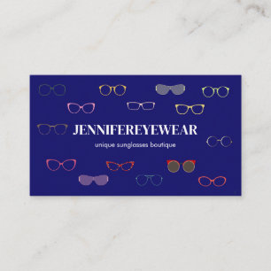 Carte De Visite Lunettes de soleil de mode Navy Optic Eyewear