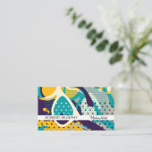 Carte De Visite Lunettes de soleil et Stars Pop Art (Debout devant)