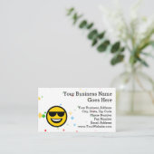 Carte De Visite Lunettes de soleil fraîches Emoji (Debout devant)