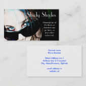 Carte De Visite Lunettes de soleil sur l'adolescente (Devant / Derrière)