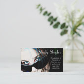 Carte De Visite Lunettes de soleil sur l'adolescente (Debout devant)