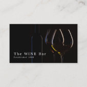 Carte De Visite Lunettes de vin, Bar à vin/Vin (Devant)