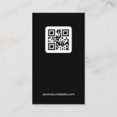 Carte De Visite Lunettes de vin | Code QR (Dos)