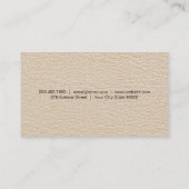 Carte De Visite Lunettes de vin Toast Cuir (Dos)