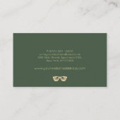 Carte De Visite Lunettes de vue Opticien or (Dos)