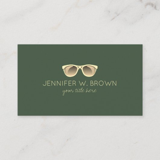 Carte De Visite Lunettes de vue Opticien or (Devant)