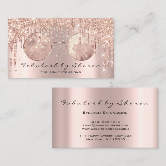 Carte De Visite Lunettes de vue Optométriste Optique Lunettes de v (Devant / Derrière)