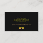 Carte De Visite Lunettes de vue Spectacles Lunettes de soleil en o (Dos)