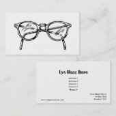 Carte De Visite Lunettes/lunettes (Devant / Derrière)