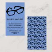 Carte De Visite Lunettes Nerd cool (Devant / Derrière)