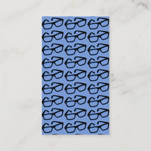 Carte De Visite Lunettes Nerd cool (Dos)