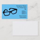 Carte De Visite Lunettes Nerd cool (Devant / Derrière)