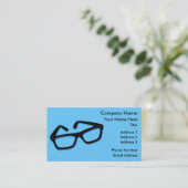 Carte De Visite Lunettes Nerd cool (Debout devant)