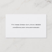 Carte De Visite Lunettes ophtalmiques (Dos)