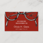 Carte De Visite Lunettes Optique Vision (Devant)