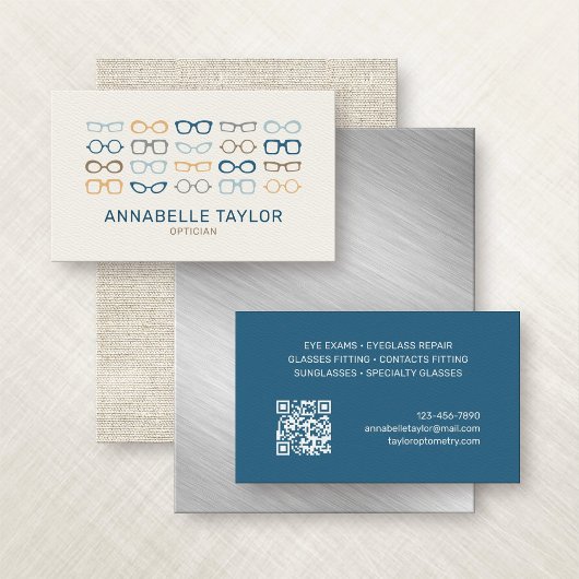 Carte De Visite Lunettes optiques Optométriste