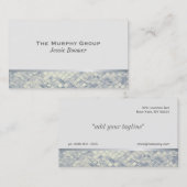 Carte De Visite Luster argenté (Devant / Derrière)