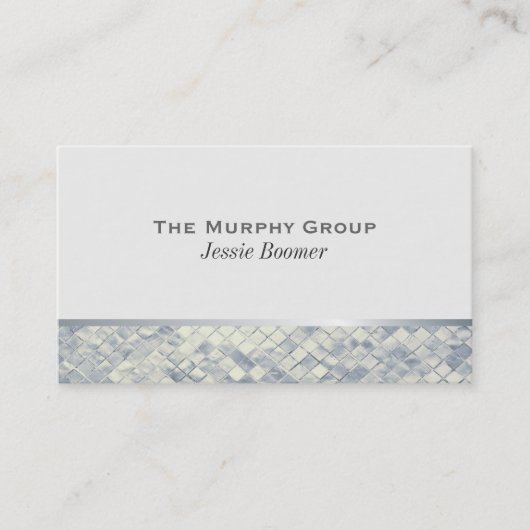 Carte De Visite Luster argenté (Devant)